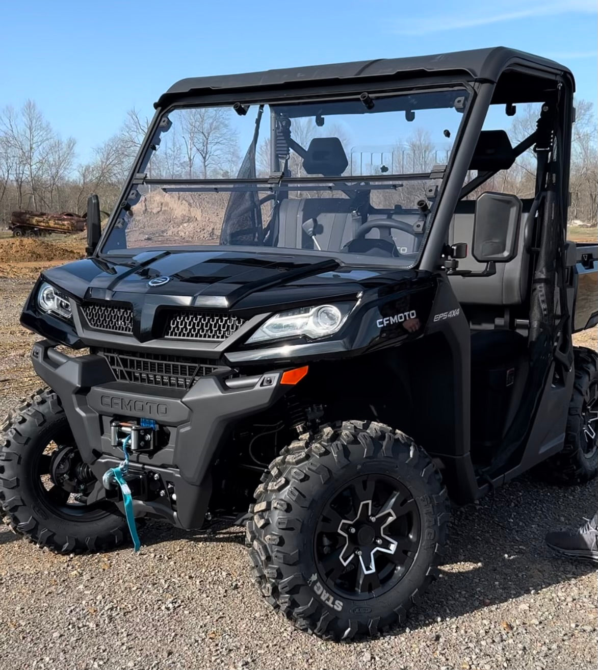 CF MOTO UForce 1000 Fold Down Windshield •Fits 2019-Up