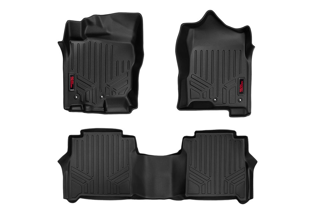 Rough Country Floor Mats | FR & RR | Crew Cab | Nissan Titan (17-21)/Titan XD (16-21)