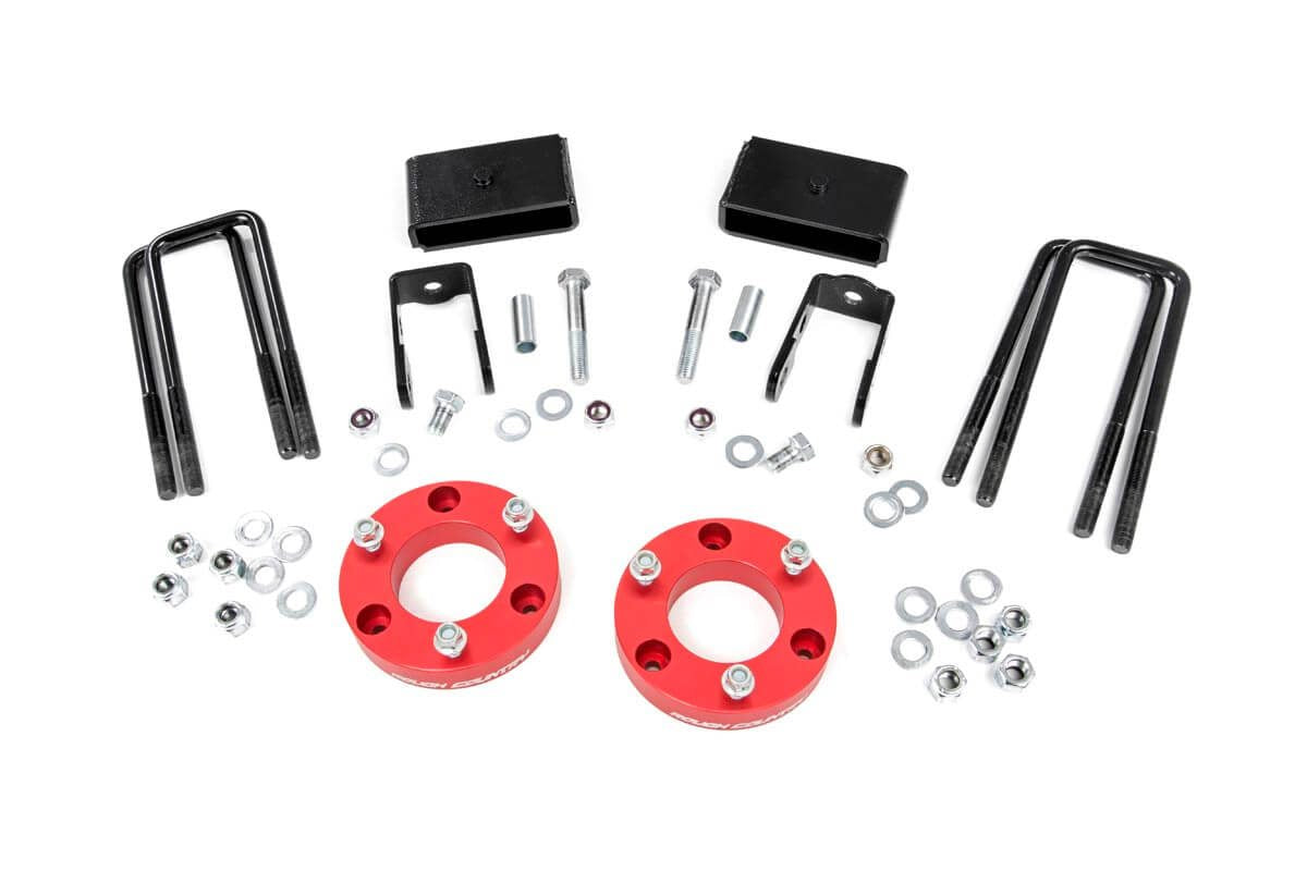 2 Inch Lift Kit | Red Spacers | Nissan Titan XD 2WD/4WD (2016-2023)