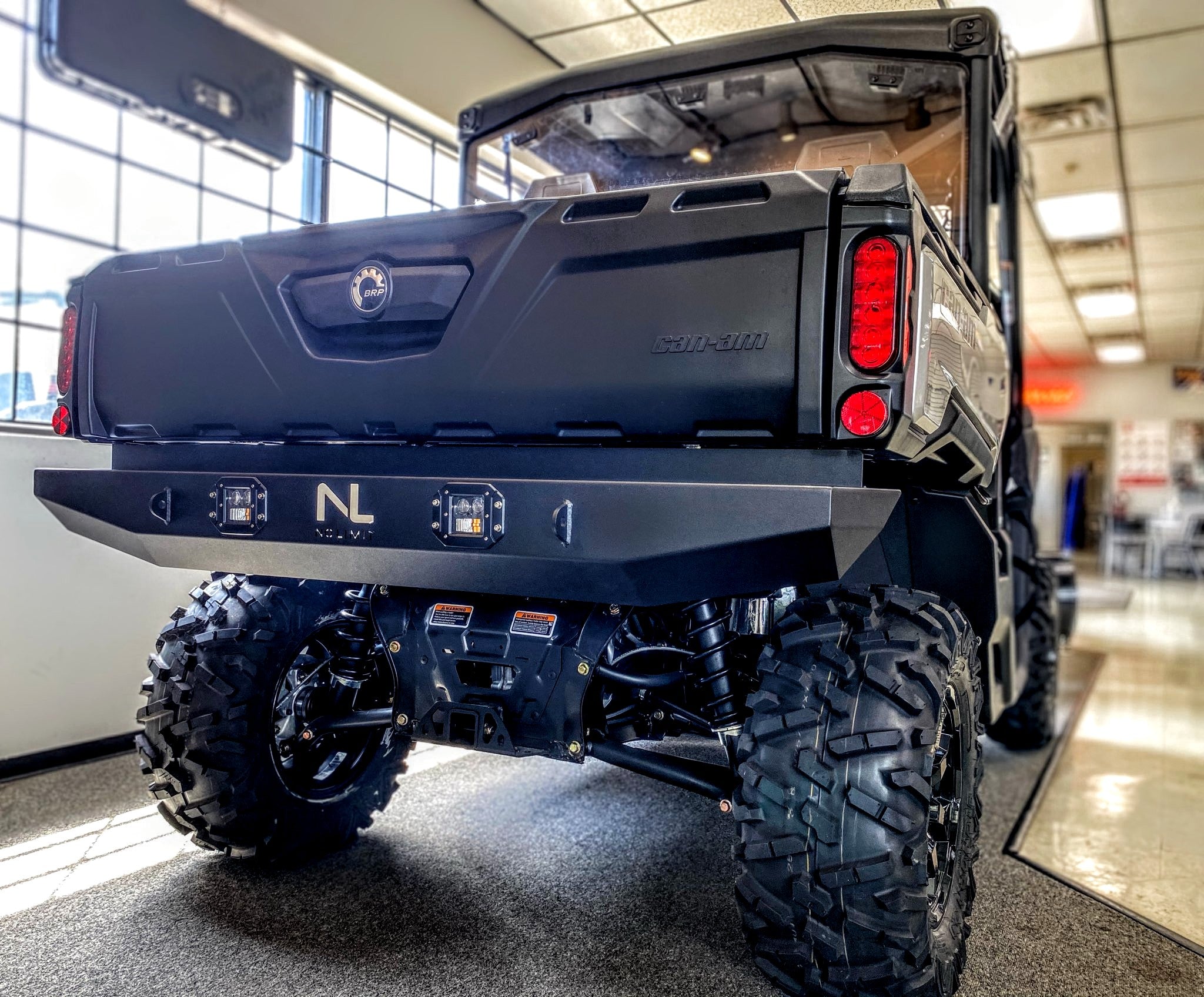 CanAm Defender Rear Bumper w/ light pods