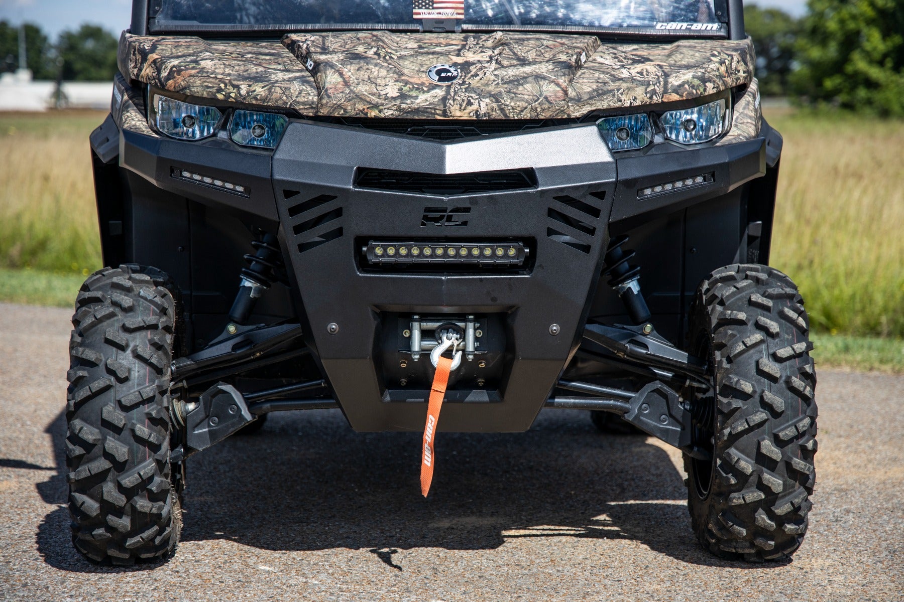 Rough Country LED Light | Bumper Mount | 12" and 6" Pair Combo | Can-Am Defender (20-22)