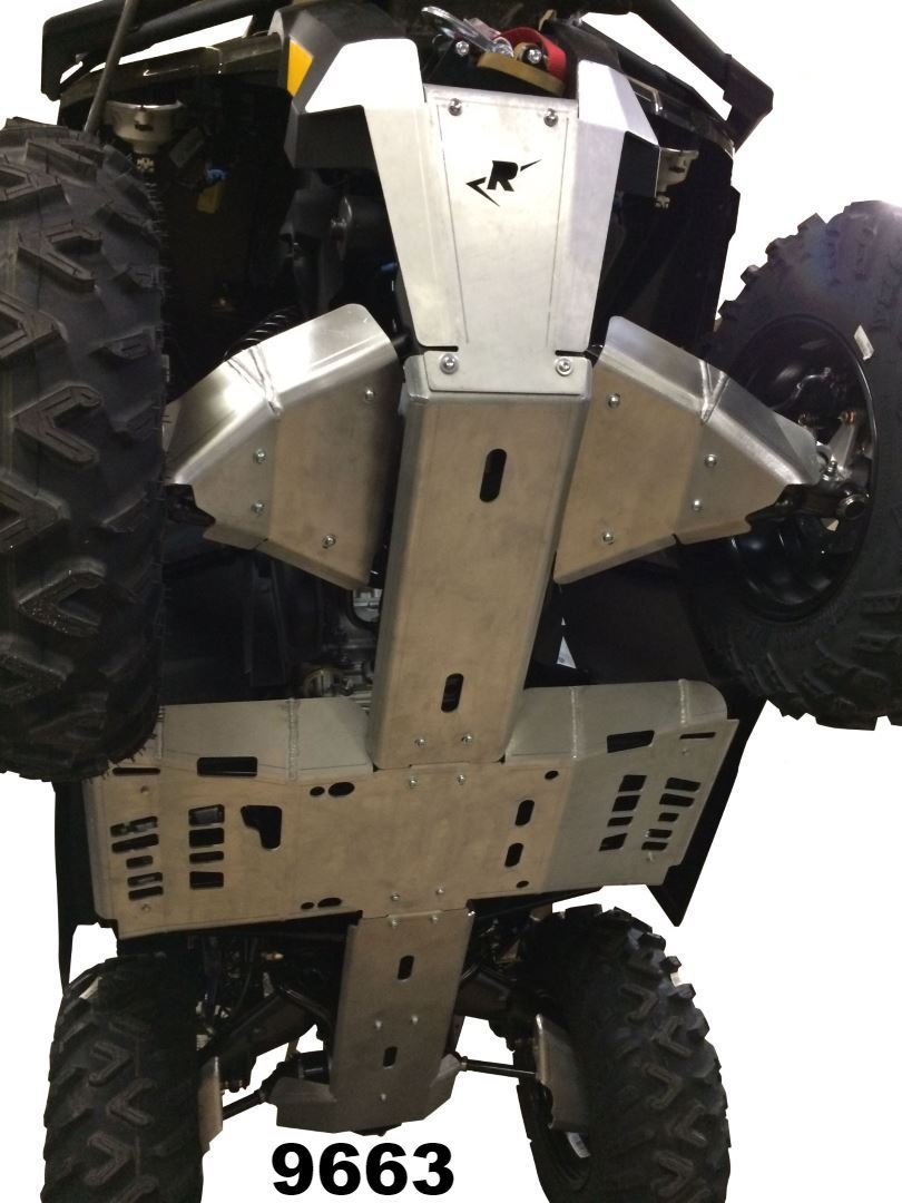 8-Piece Can-Am Outlander Complete Aluminum Skid Plate Set