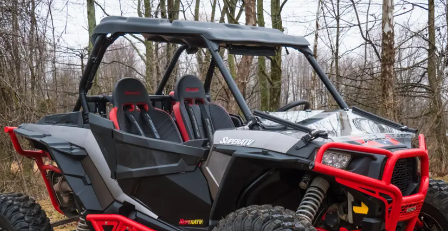 Polaris Rzr Xp 1000 Scratch Resistant Flip Down Windshield