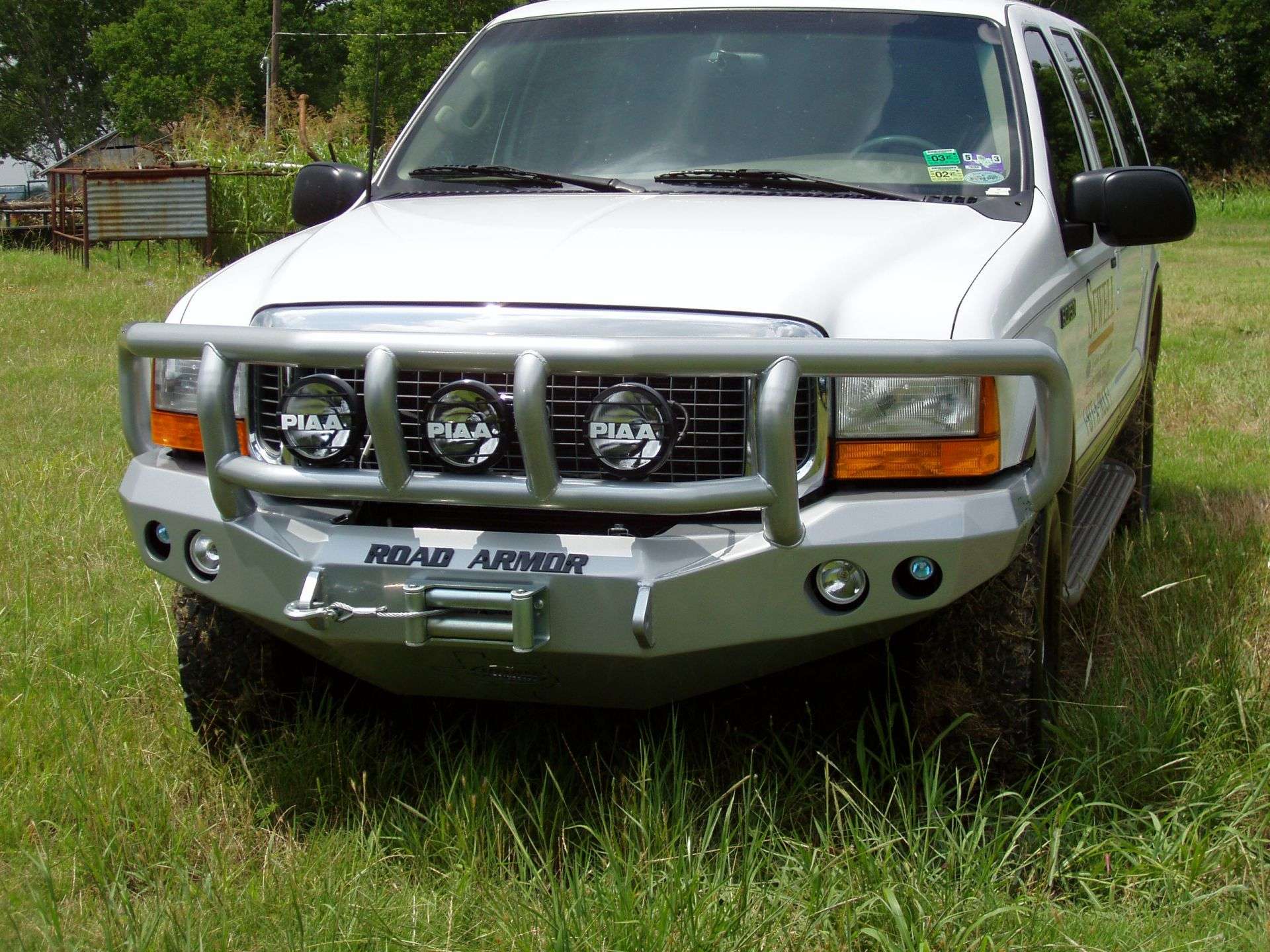 1999-2004 Ford F-250 Stealth Front Winch Bumper Titan Ii Guard Wide Flare - Texture Black Warn M12000, Smittybilt Xrc