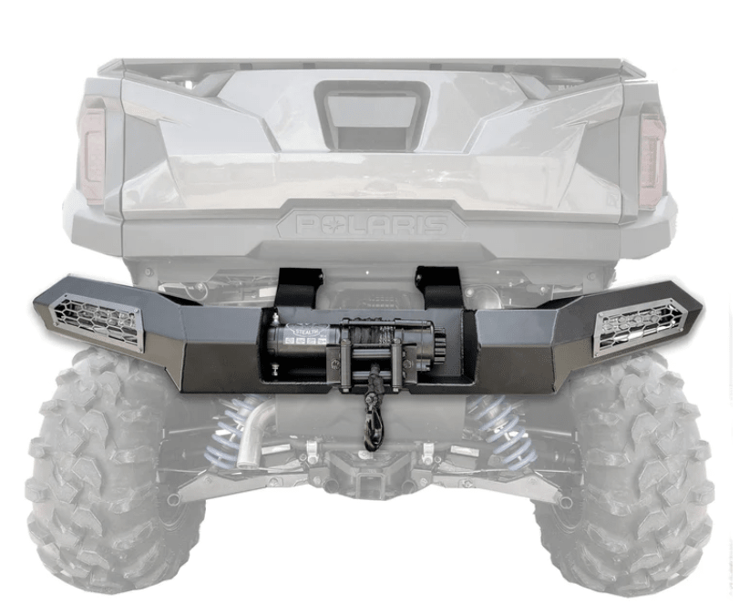 Polaris 2016+ Polaris General Winch - Ready Rear Bumper (NO, Black) - Offroad Armor