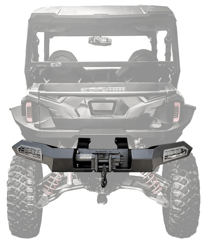 Polaris 2016+ Polaris General Winch - Ready Rear Bumper (NO, Black) - Offroad Armor