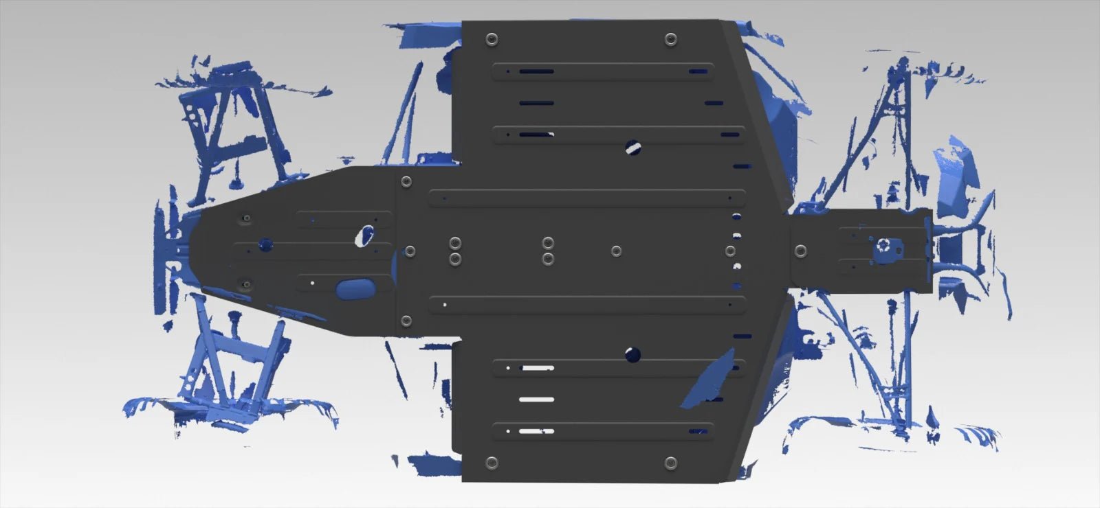 Polaris General 1000 Alloy Central Skid Plate - Offroad Armor