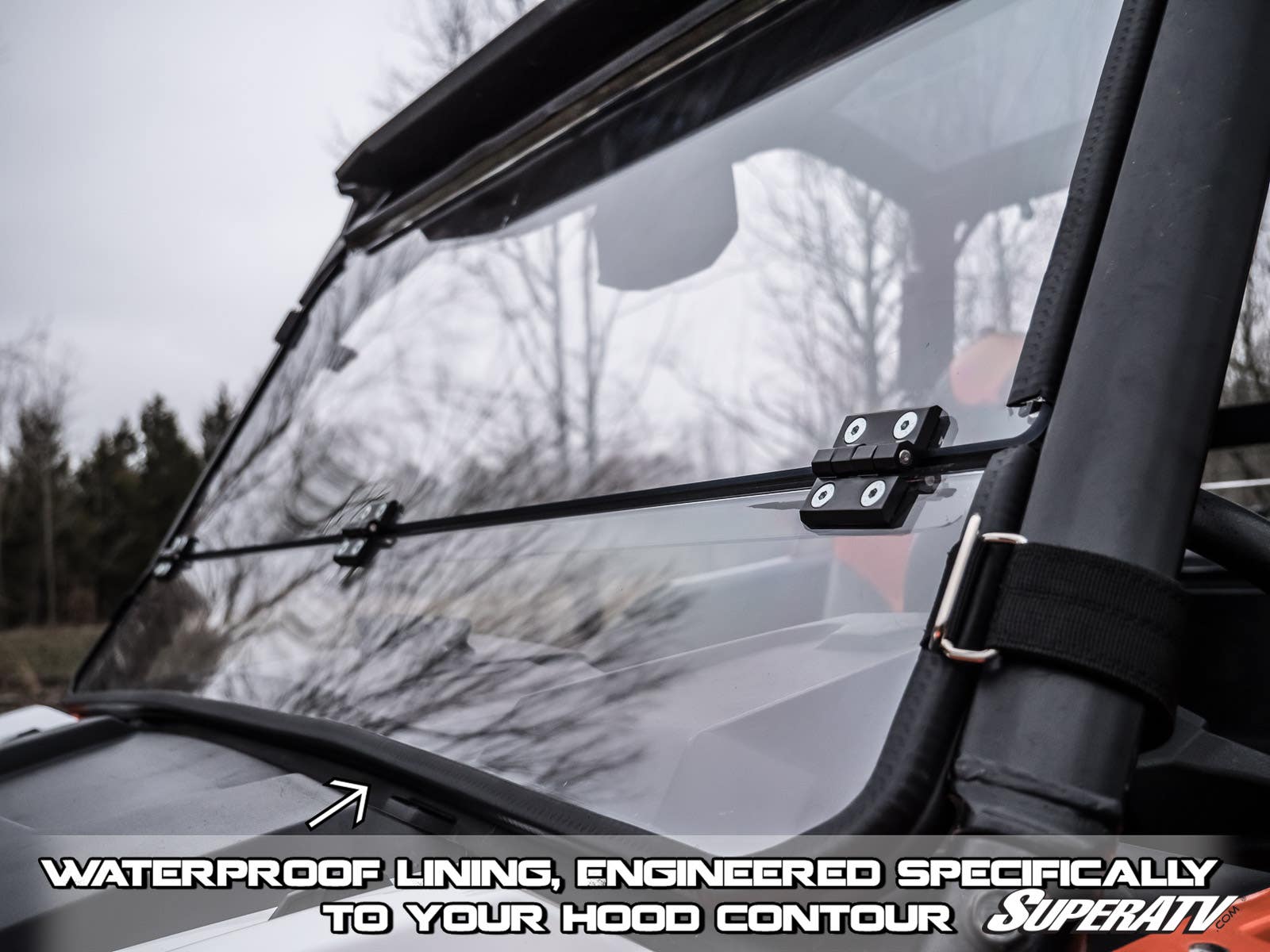 Polaris General XP 1000 Flip Down Windshield - Offroad Armor