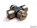 A new Polaris Bounty Series U-Joint with four cylindrical caps sits on a white background, featuring silver, gold, and black colors. The SuperATV logo appears in the bottom right corner.