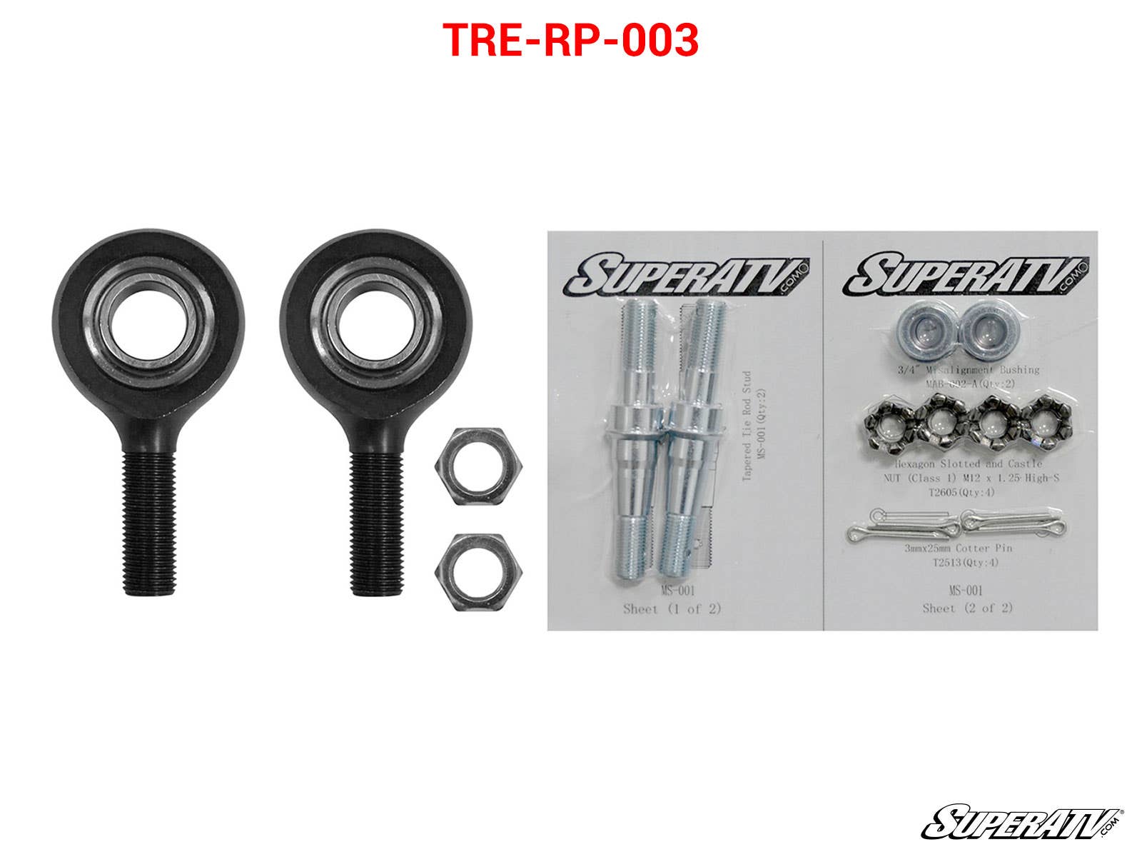 Polaris RZR RS1 Heavy - Duty Tie Rod End Replacement Kit - Offroad Armor