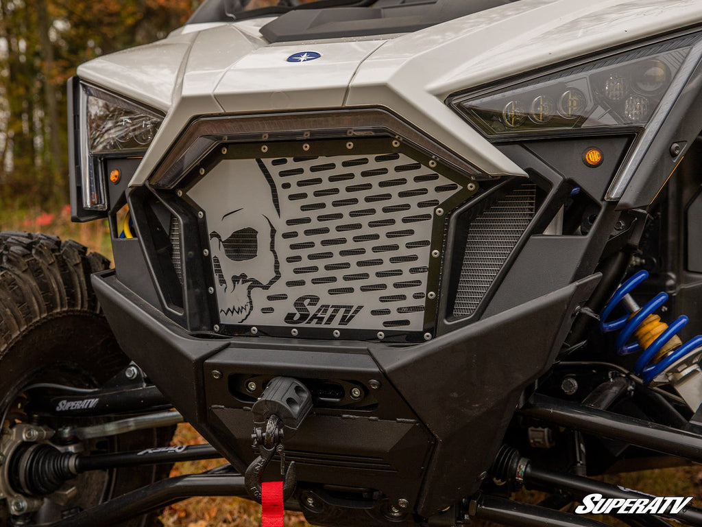 Polaris RZR Turbo R Skull Style Grille Insert - Offroad Armor