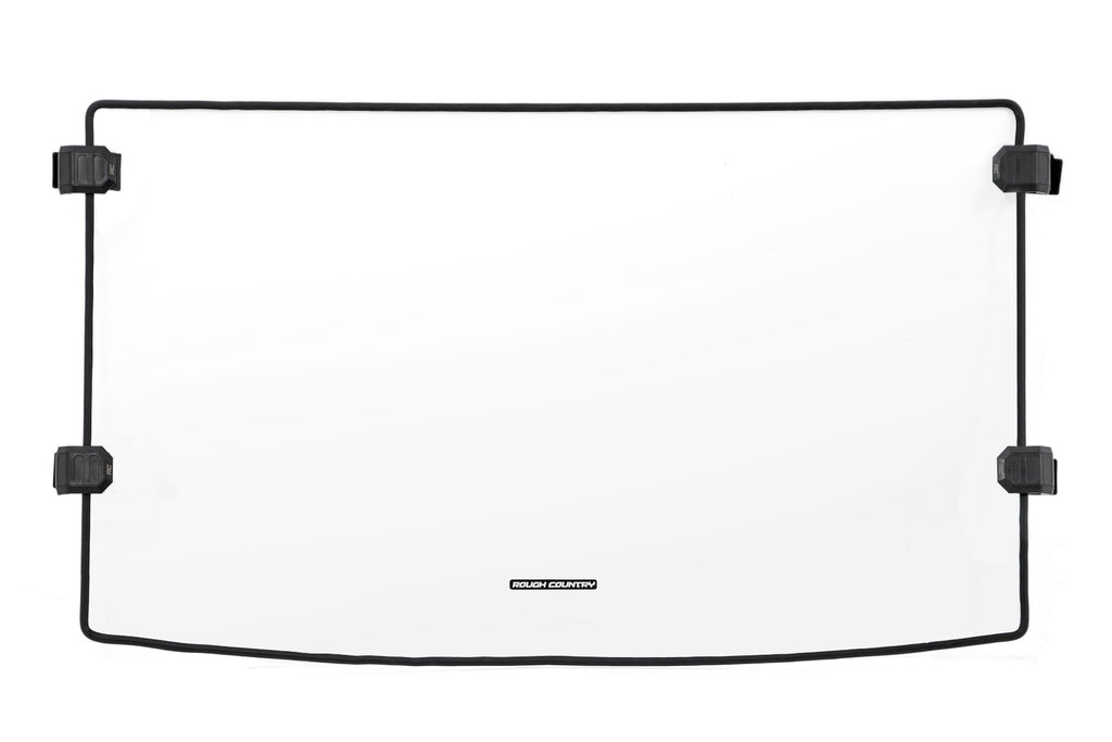 Rough Country Full Windshield | Scratch Resistant | Mid Size | Polaris Ranger 500/570 (15-22)