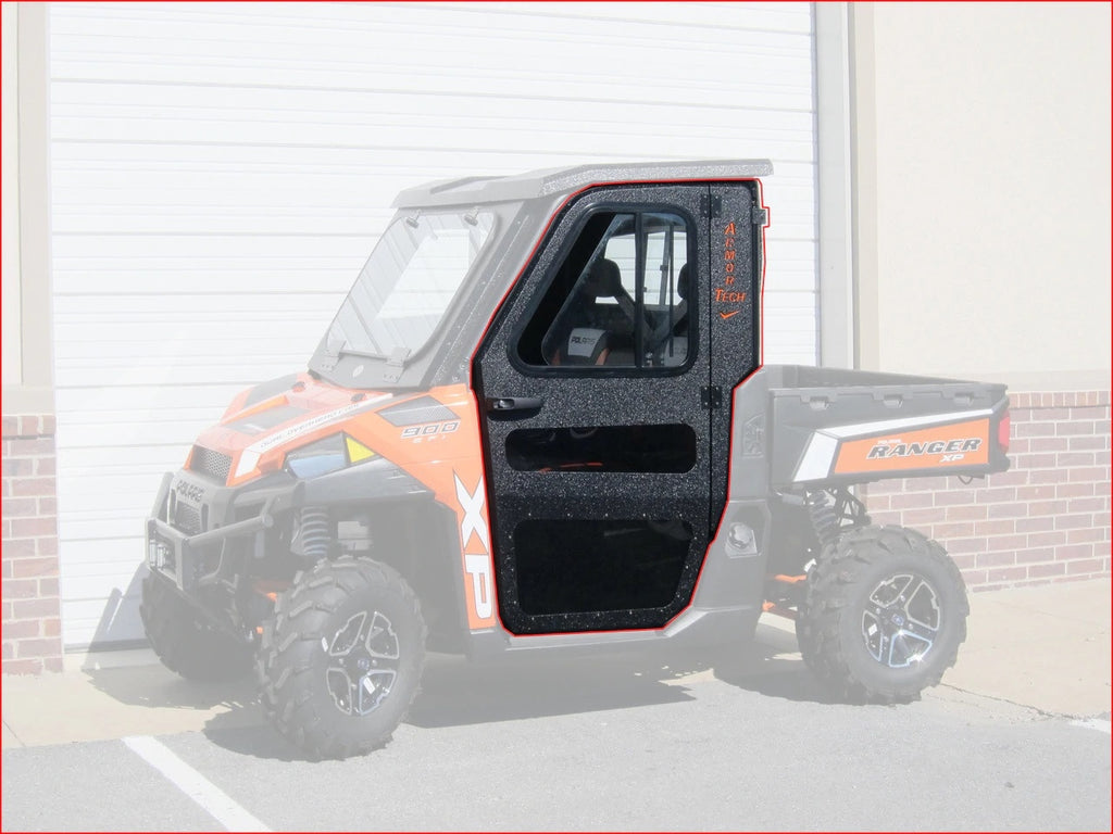 Full Steel Doors By Armor Tech for 2013-19 Polaris Ranger 900/1000/XP/DIESEL & 570 Full Size '15-16