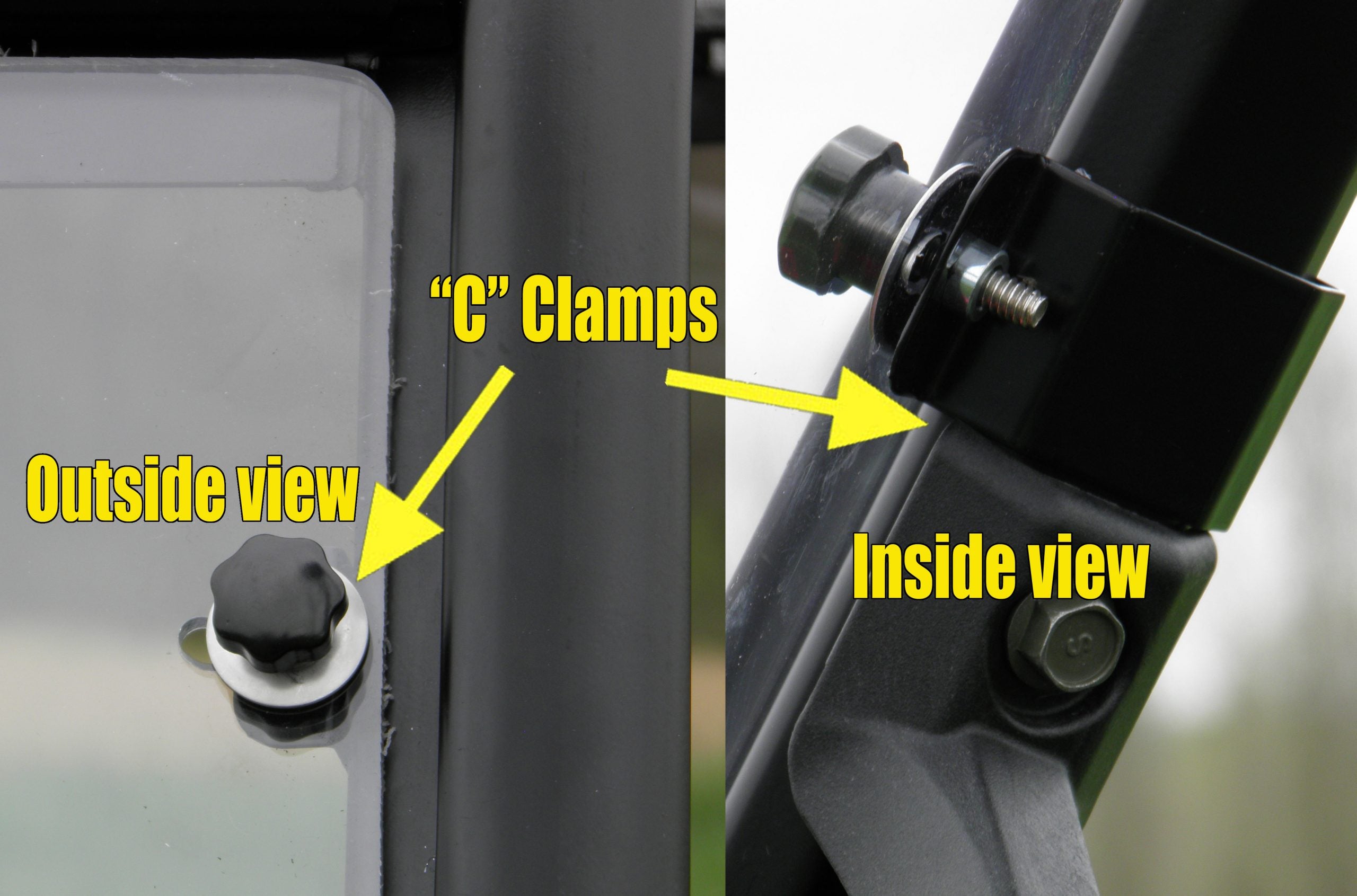 Polaris Ranger Mid Size 570 1-Pc Windshield (2015+)
