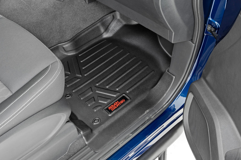 Rough Country Floor Mats | FR & RR | Crew Cab | Nissan Titan (17-21)/Titan XD (16-21)
