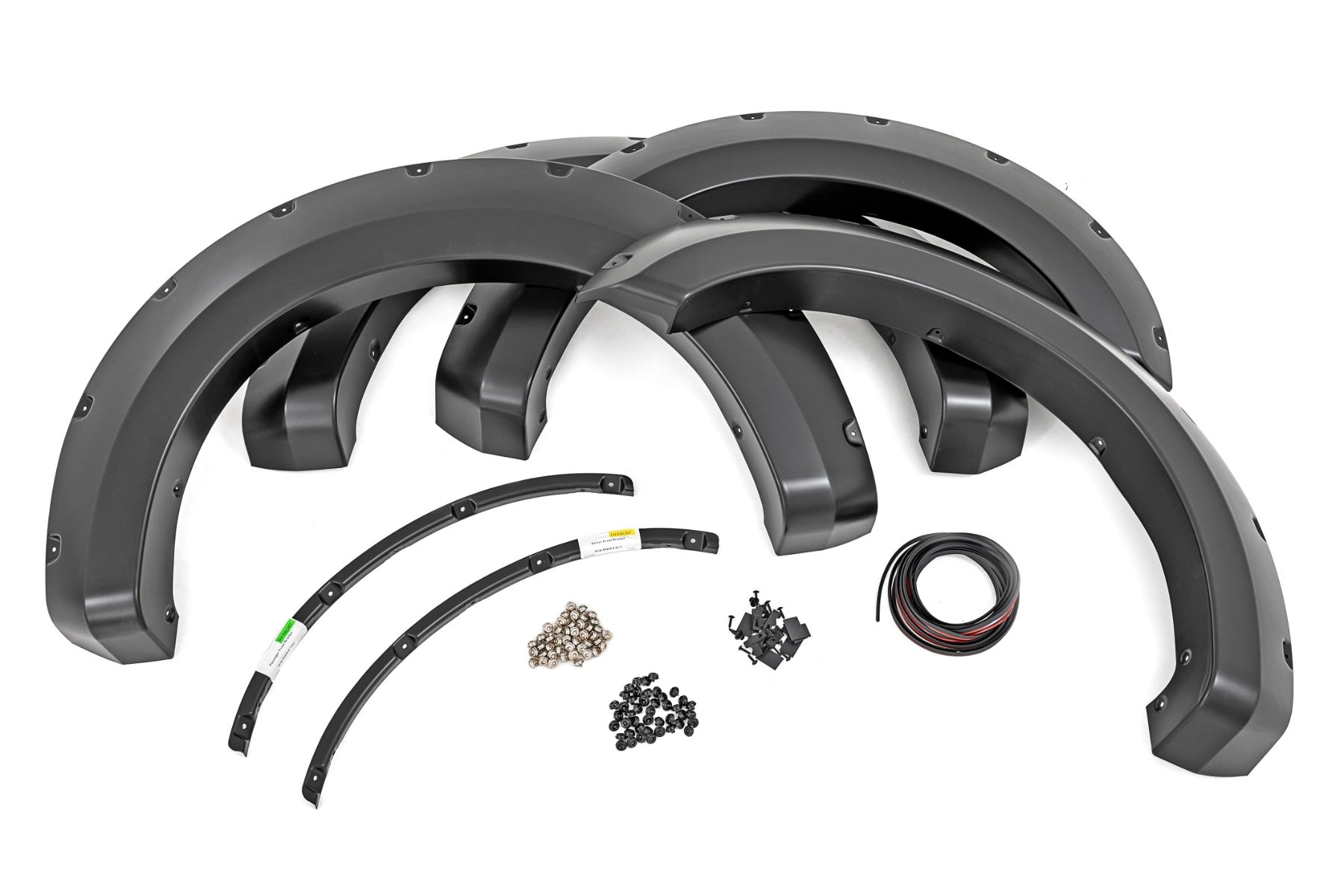 Rough Country Pocket Fender Flares  | Silver | Ford Super Duty 2WD/4WD (17-22)