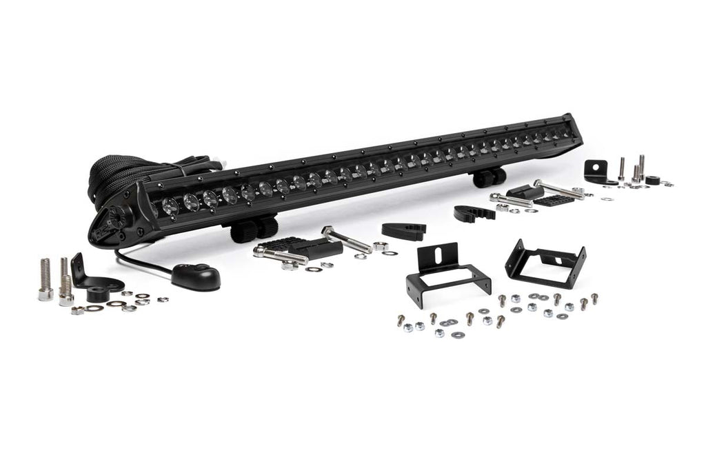 Rough Country LED Light | Grill Mnt | 30" Black Single Row | Ford Super Duty (11-16)