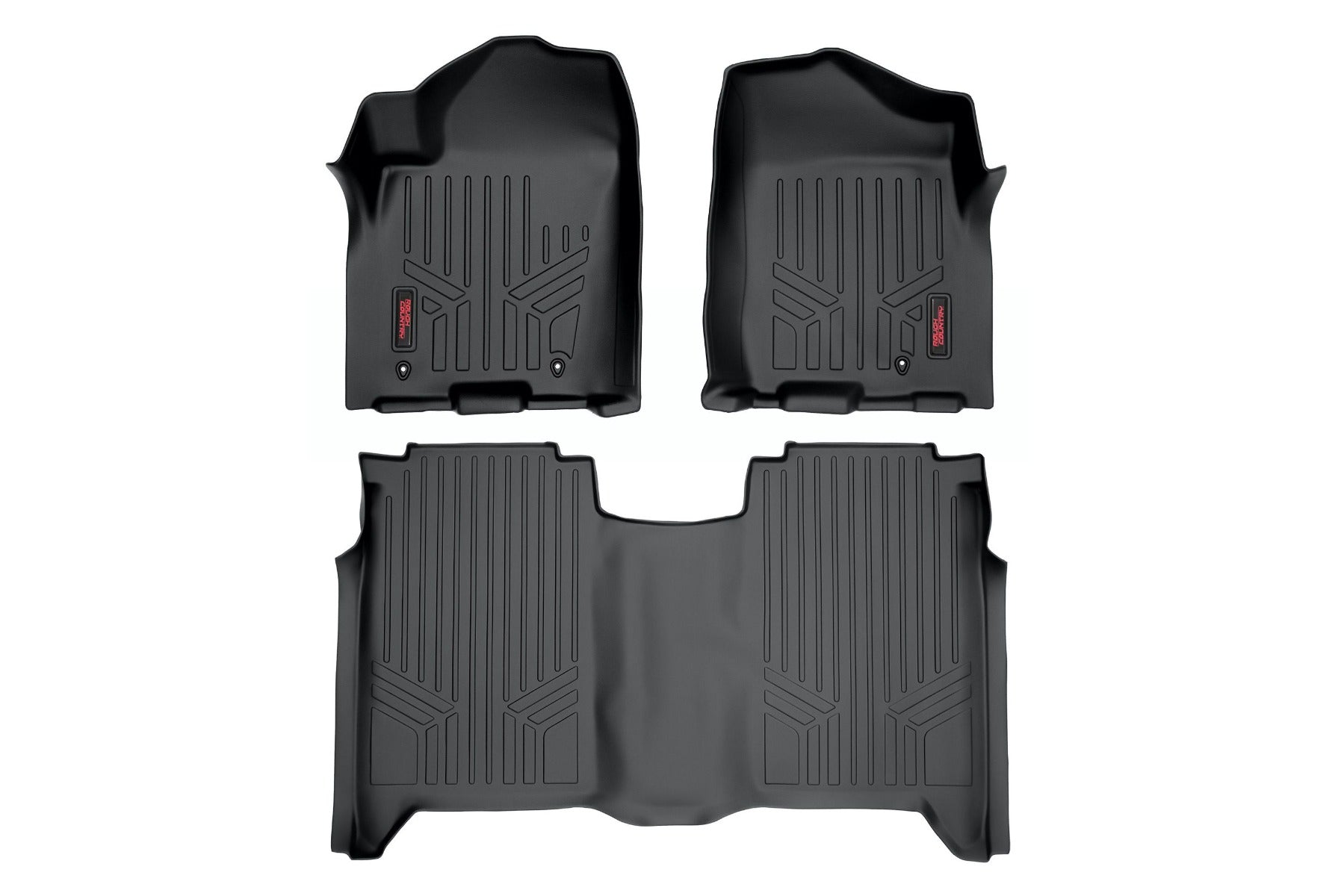 Rough Country Floor Mats | FR & RR | Crew Cab | Nissan Titan 2WD/4WD (2004-2015)