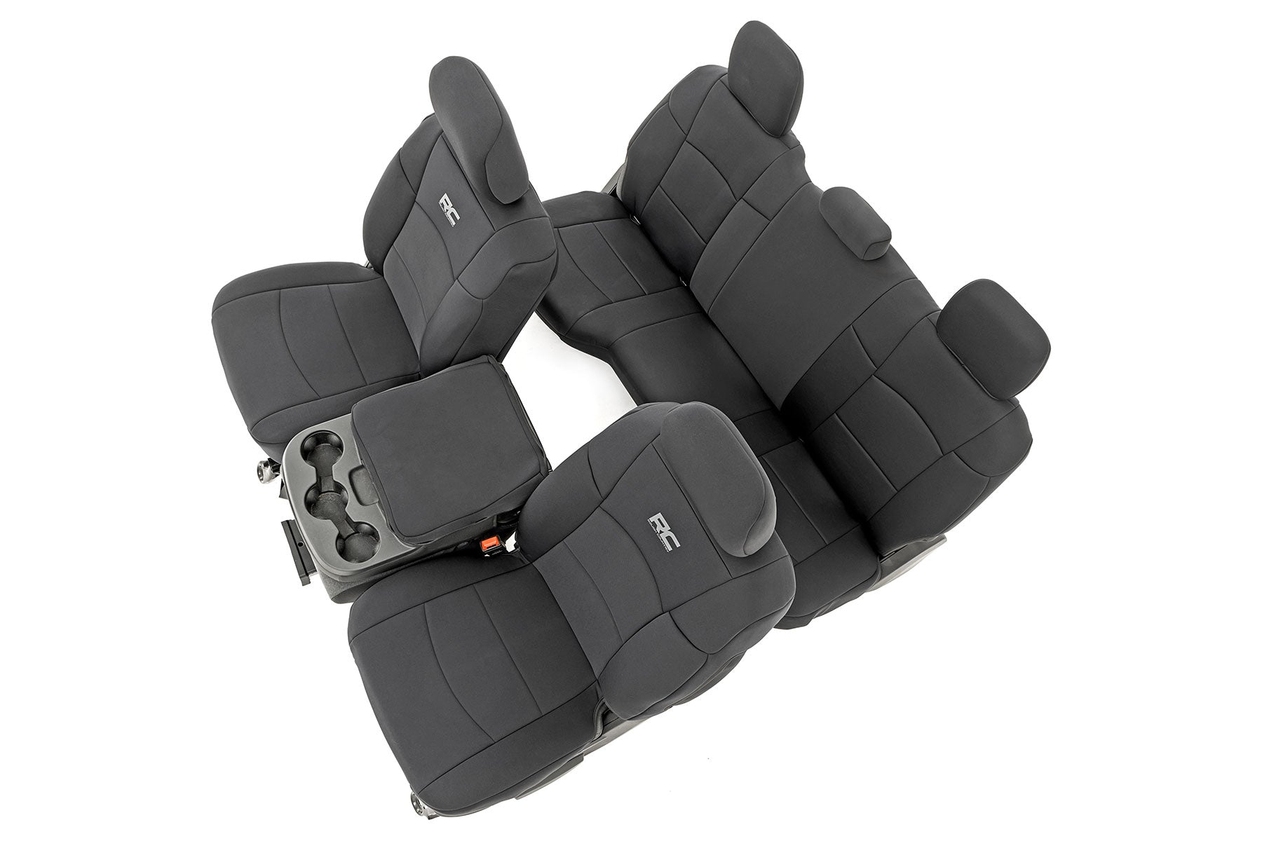 Rough Country Seat Covers | FR & RR | 60/40 Rear Seat | Ram 2500 2WD/4WD (19-23)