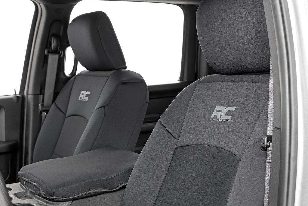 Rough Country Seat Covers | FR & RR | 60/40 Rear Seat | Ram 2500 2WD/4WD (19-23)