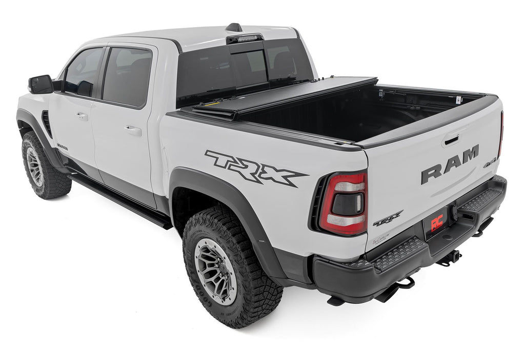 Hard Tri-Fold Flip Up Fold Bed Cover | 5'7" Bed | Ram 1500 (19-25)/1500 TRX (21-24)