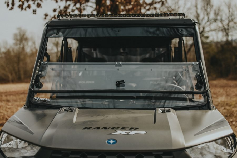 Ranger 900 & 1000 Fold Down Windshield •Fits 2013 - Up 900 and 1000 XP and SOHC •2015 - 2016 570 Full - Size Pro Fit - Offroad Armor