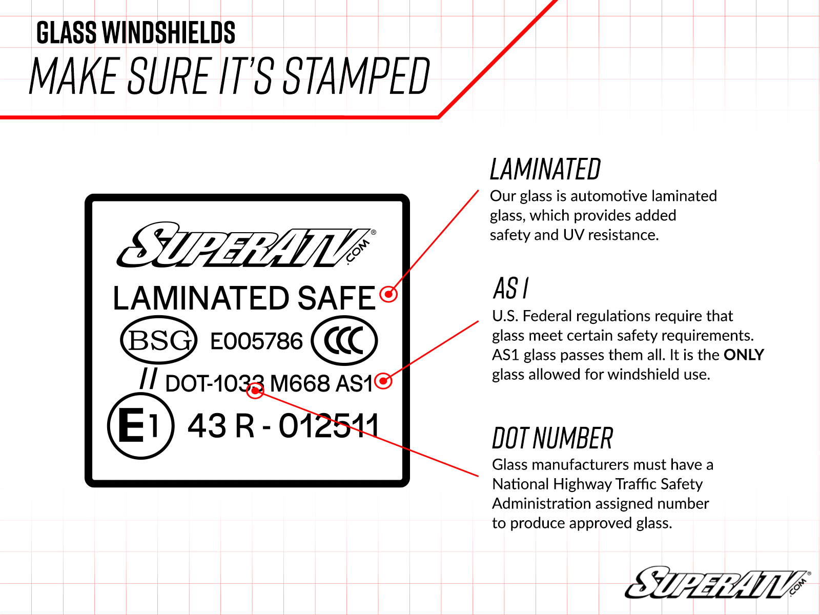 Ranger XP 570 Glass Windshield - Offroad Armor