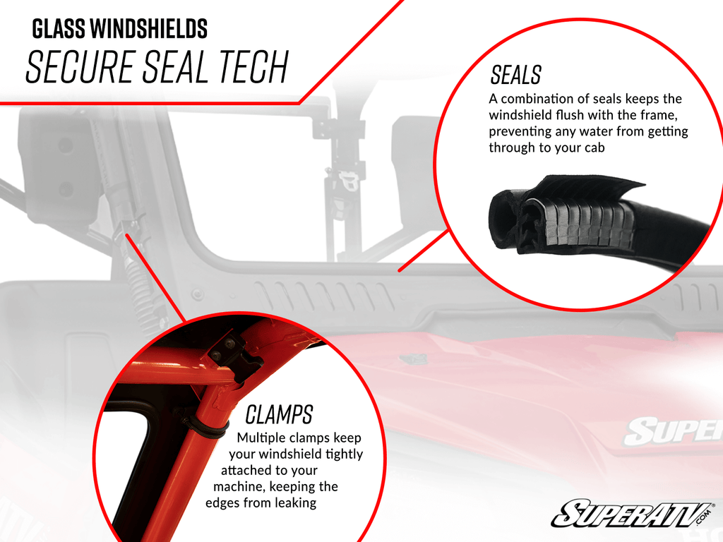 Ranger XP 900 Glass Windshield - Offroad Armor