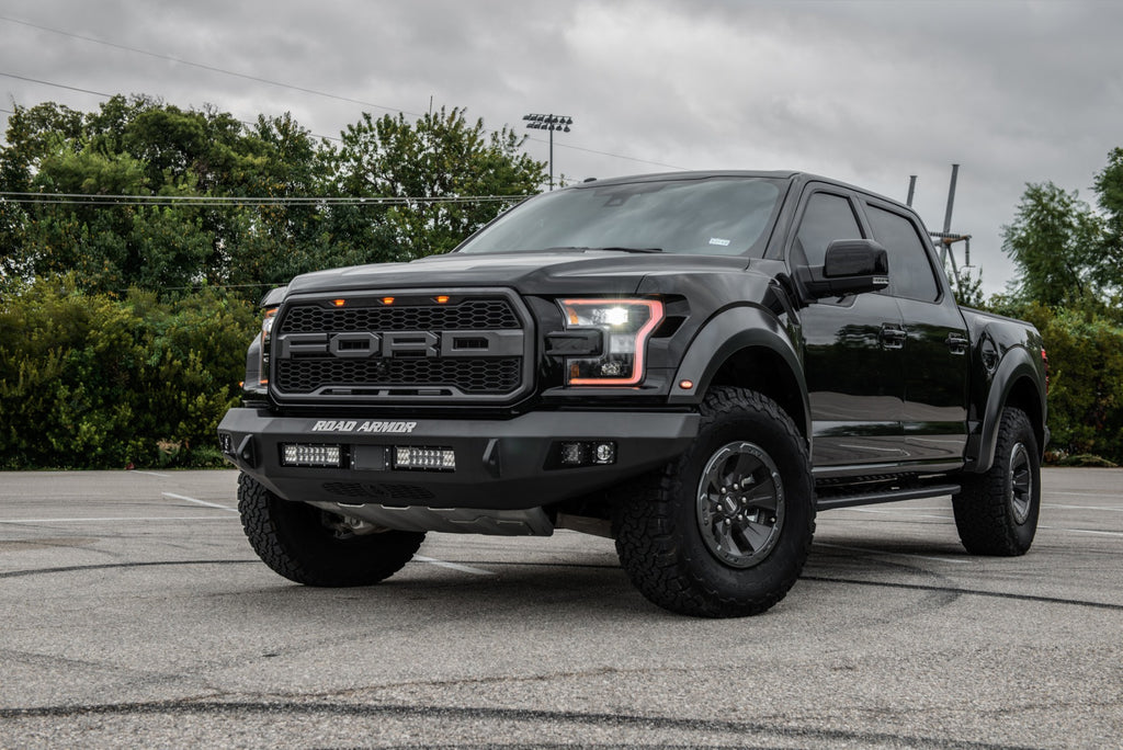 2017-2021 Ford Raptor Stealth Front Non-Winch Bumper - Texture Black
