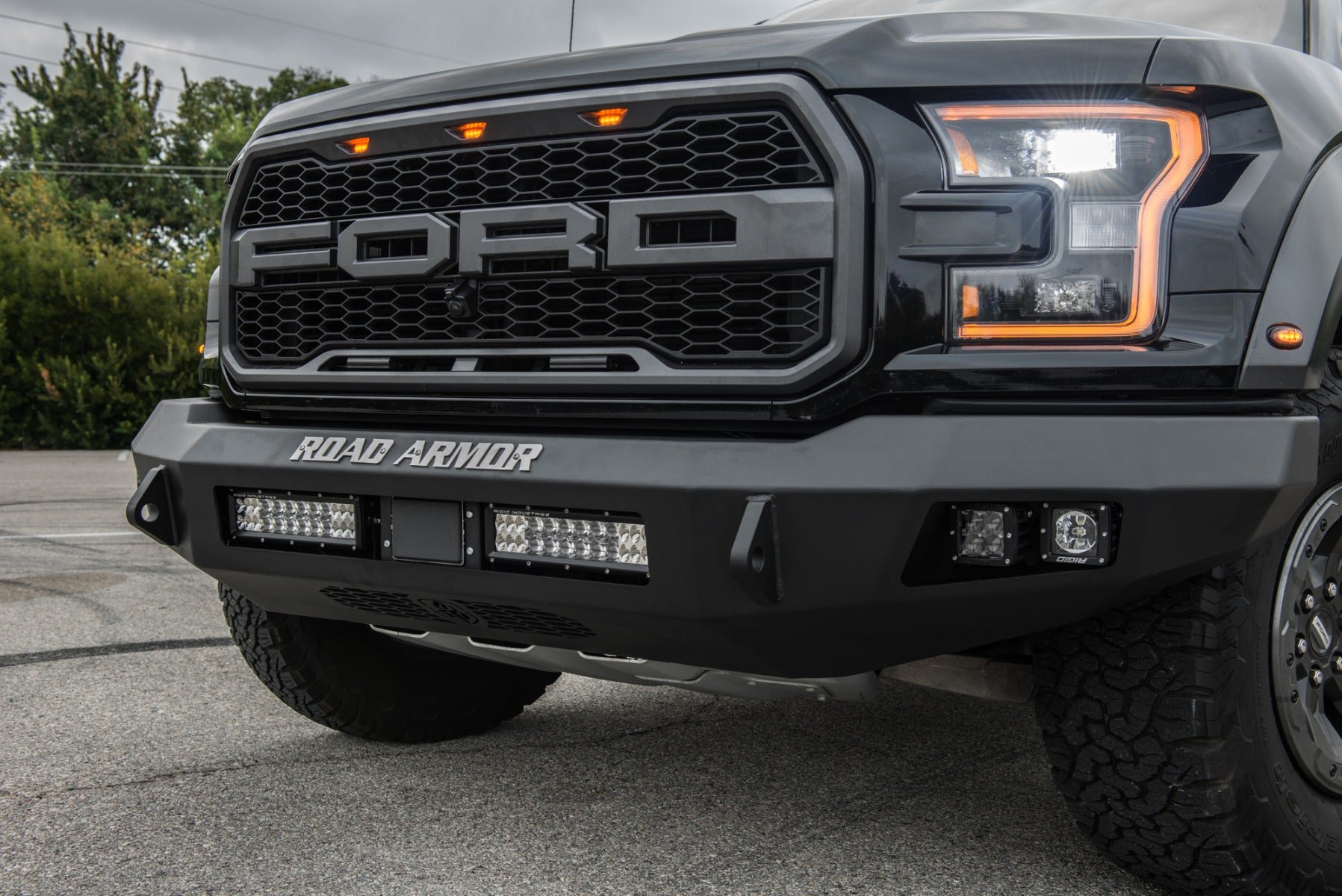 2017-2021 Ford Raptor Stealth Front Non-Winch Bumper - Texture Black