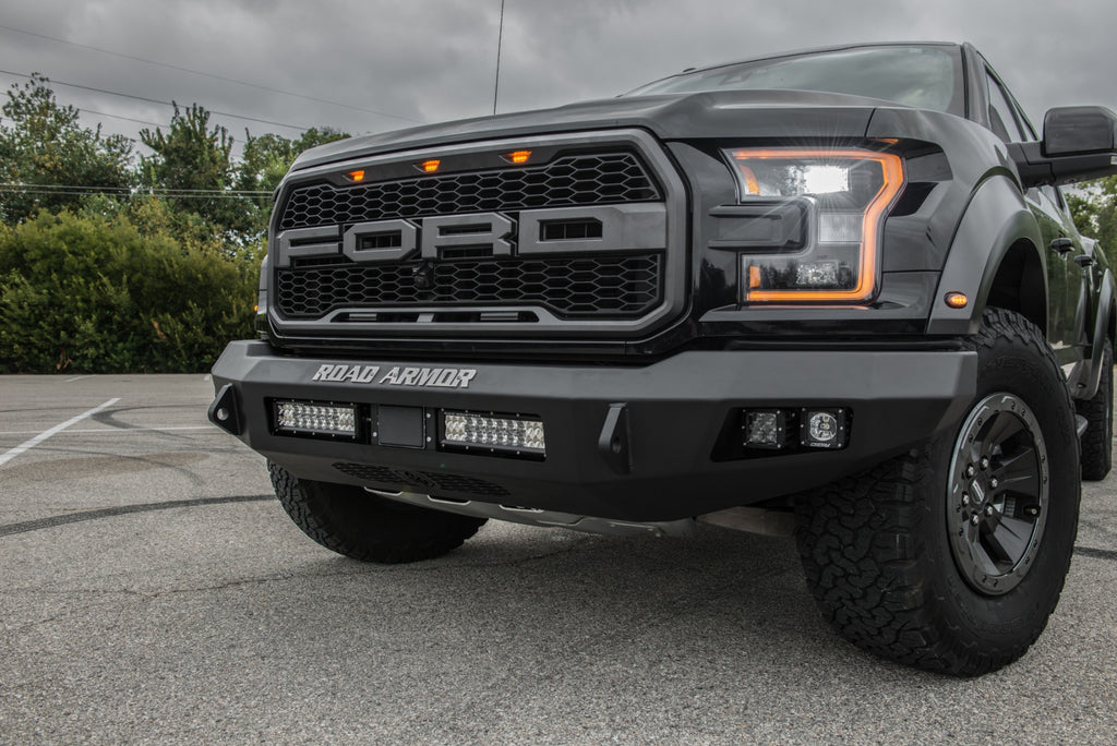 2017-2021 Ford Raptor Stealth Front Non-Winch Bumper - Texture Black