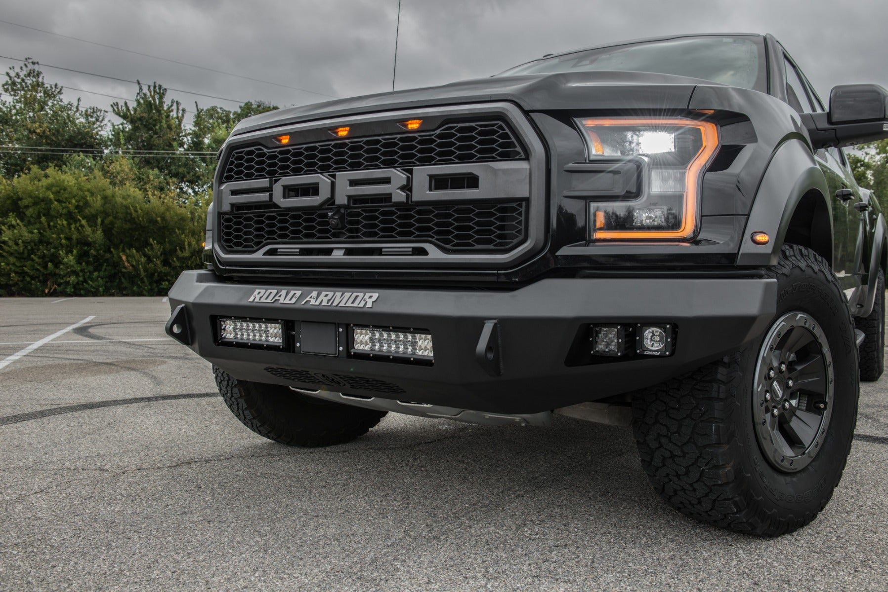 2017-2021 Ford Raptor Stealth Front Non-Winch Bumper - Texture Black