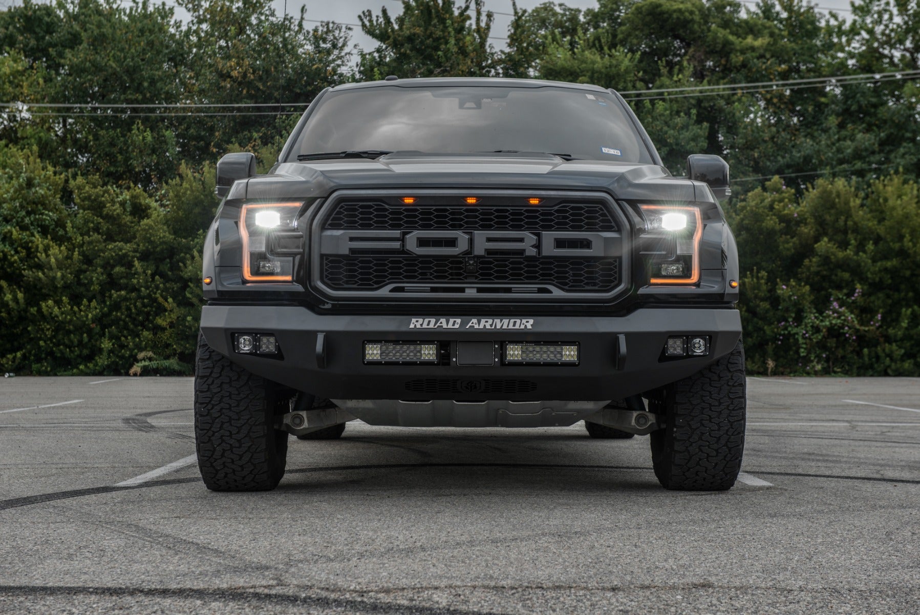 2017-2021 Ford Raptor Stealth Front Non-Winch Bumper - Texture Black