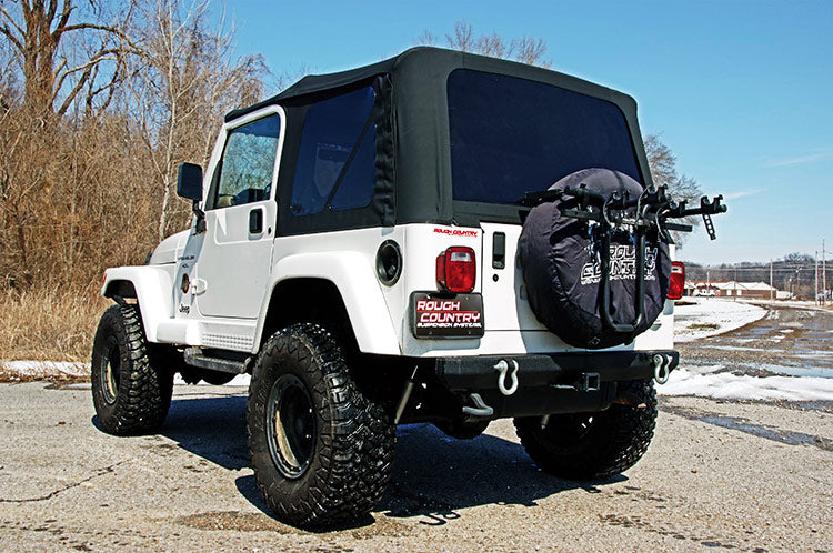 Rough Country Soft Top | Replacement | Black | Full Doors | Jeep Wrangler TJ (97-06)