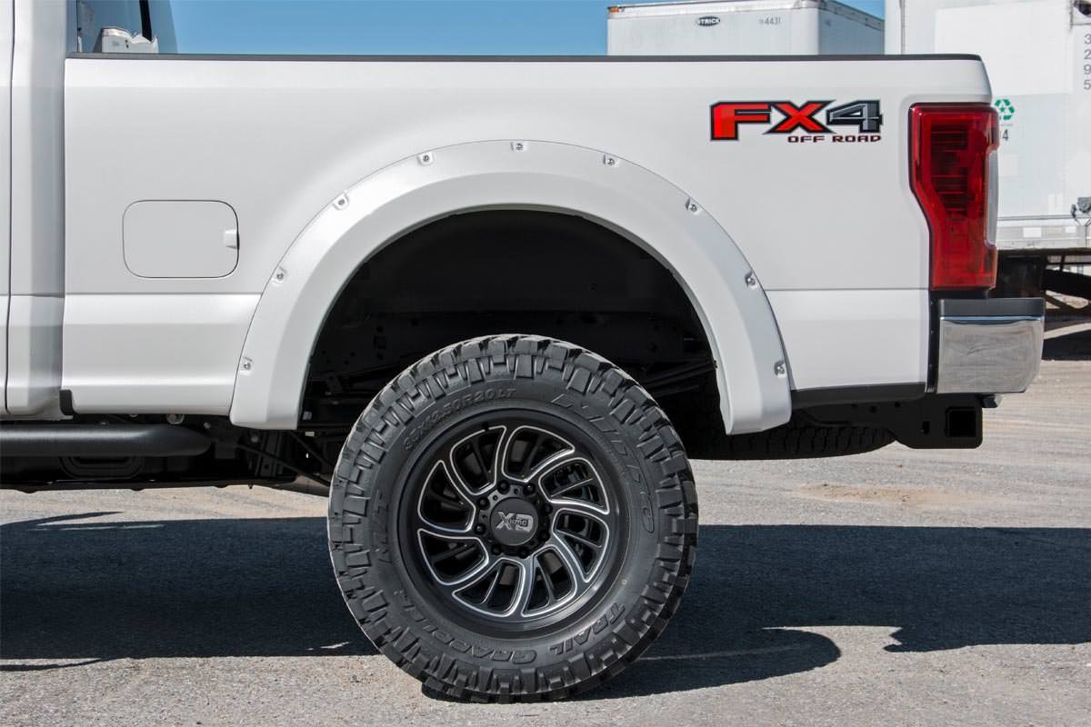 Rough Country Pocket Fender Flares  | Black | Ford Super Duty (17-22)