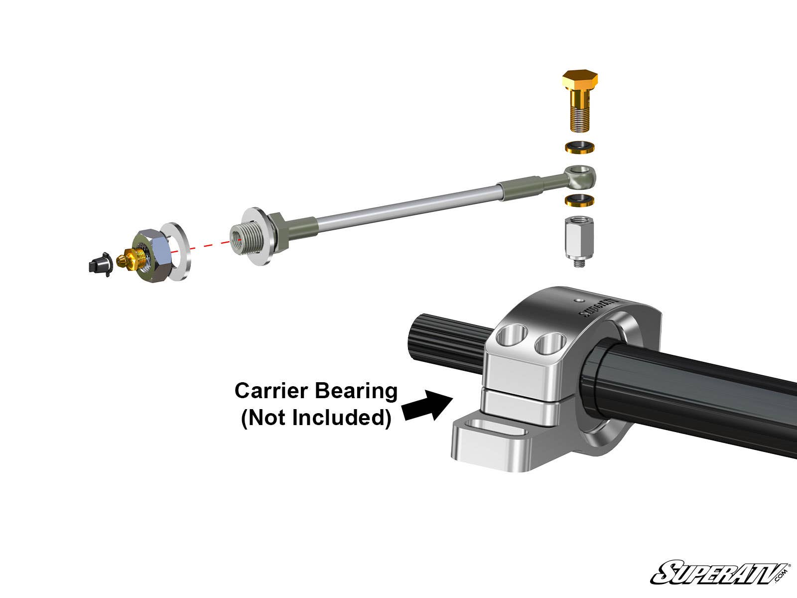 Remote Grease Line for SuperATV Carrier Bearings - Offroad Armor