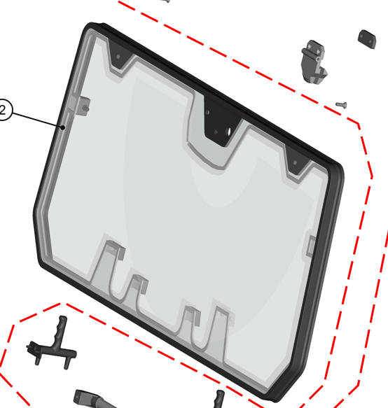 Replacement Front Glass with Rubber Seal HardCabs - Offroad Armor