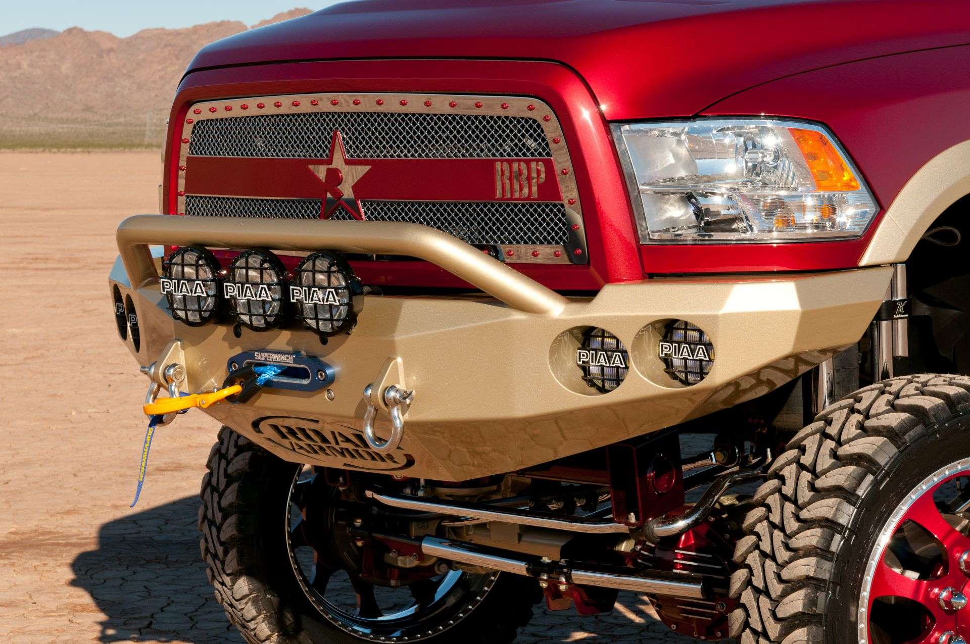 2010-2018 Ram 2500 Stealth Front Winch Bumper Pre-Runner Guard - Texture Black Warn 16.5Ti