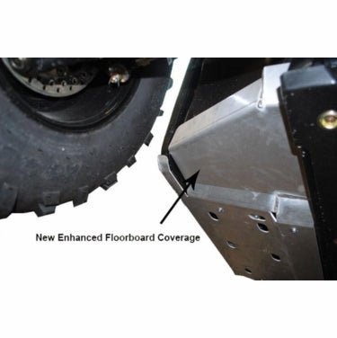 Ricochet Off - Road Aluminum Floorboard Skids W| Rock Sliders - 2010 - 14 Mid Size Polaris Ranger 500 | 570 | 800 - Offroad Armor