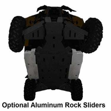 Ricochet Off-Road Front, Middle And Rear Aluminum Skid Plate -  2011-19 Can Am Commander (2 Seat Models)