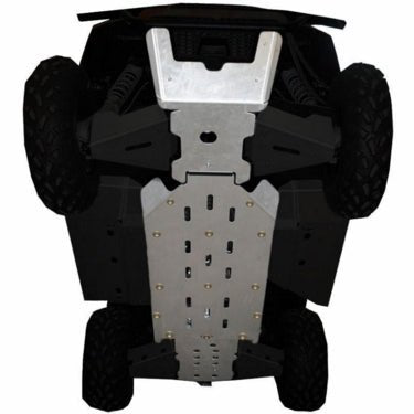Ricochet Off - Road Full Frame Aluminum Skid Plate Set - 2010 - 14 Mid Size Polaris Ranger 500 | 800 - Offroad Armor