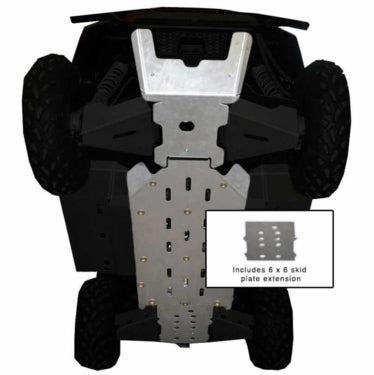 Ricochet Off-Road Full Frame Aluminum Skid Plate Set - 2010-16 Polaris Ranger 6X6
