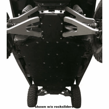 Ricochet Off-Road Uhmw Full Frame Skid Plate Set - 2014-19 Full Size Polaris Ranger Crew W| Pro-Fit Cage