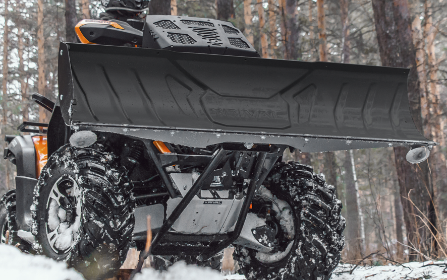 Rival Powersports Universal ATV Snow Plow Kit with Stamped Steel Blade 48"/54"/60" Includes Mount