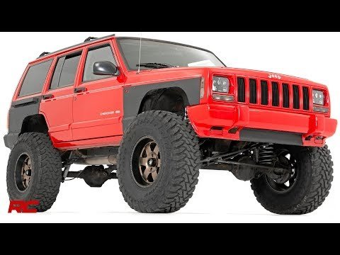 Rough Country Fender & Quarter Panel Armor | Front | Combo | Jeep Cherokee XJ (97 - 01) - Offroad Armor
