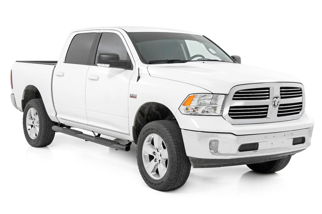 Rough Country Oval Nerf Step | Crew Cab | Black | Ram 1500 (10 - 18)/2500 (10 - 23) - Offroad Armor