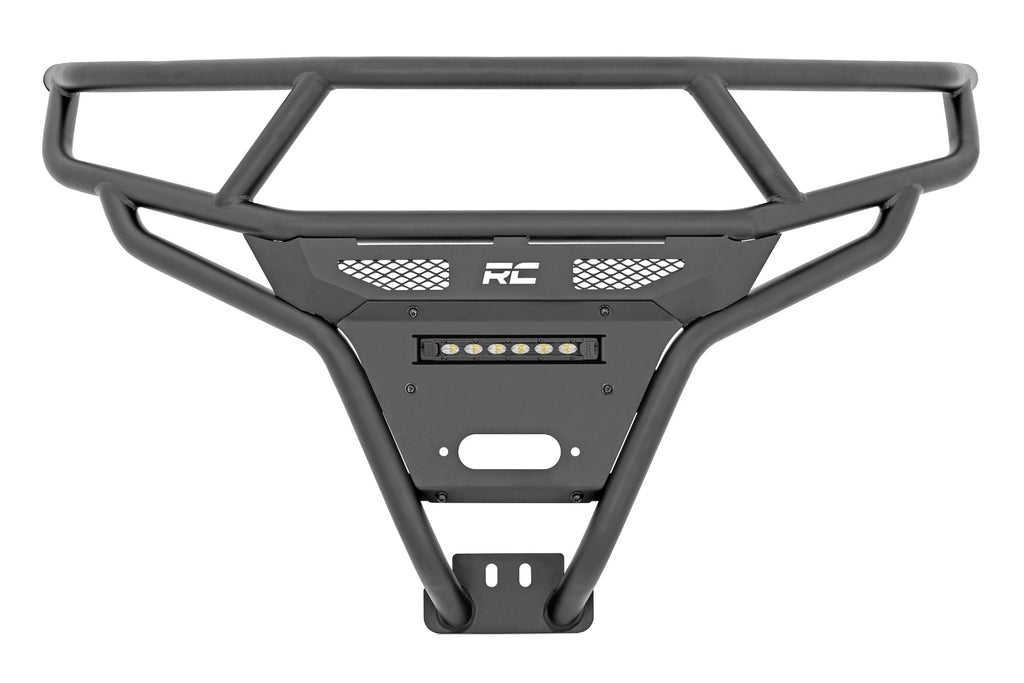 Rough Country Tubular Bumper | Front | Black Series LED | 6" Light | Slim Line | Polaris RZR XP1000