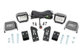 Rough Country LED Light | A Pillar Mount | 2" Chrome Pair | Wide Angle | Polaris RZR PRO XP (20-21)