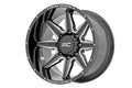 Rough Country 91M Series Wheel | One-Piece | Gloss Black | 20x12 | 6-135 | -44mm