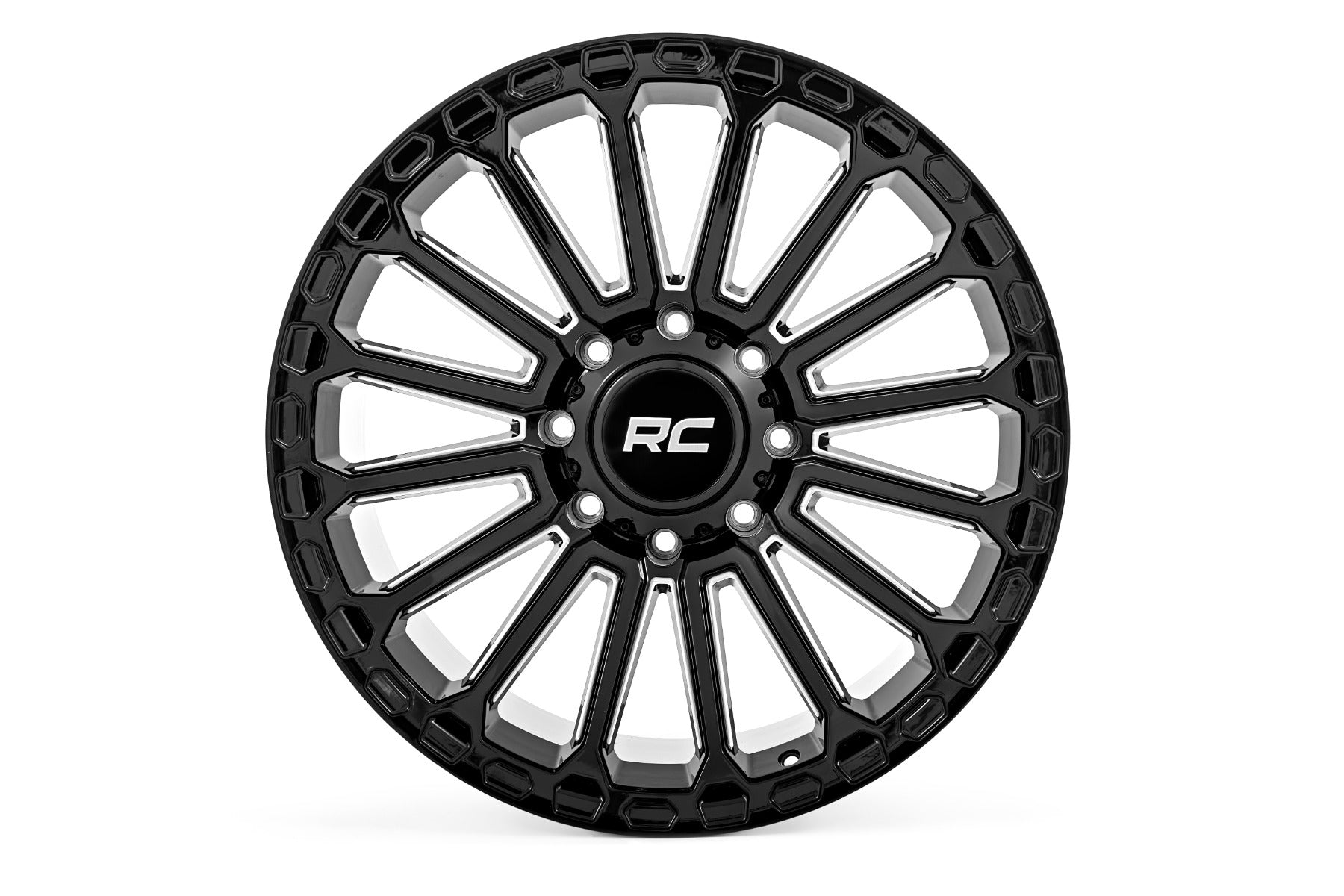 Rough Country 97 Series Wheel | One-Piece | Gloss Black | 17x9 | 6x5.5 | -12mm